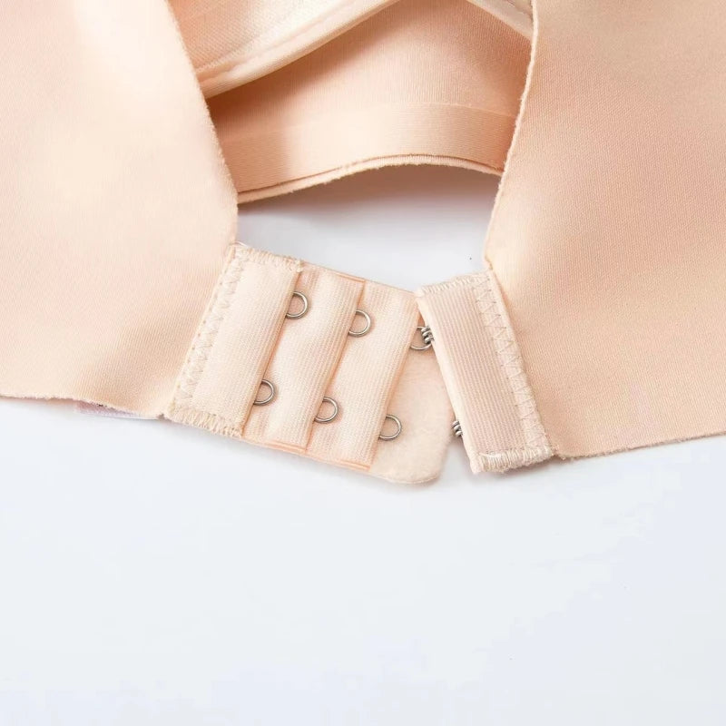 Women's Japanese Seamless Bra Wireless 3/4 Cup Glossy Comfort Bralette
