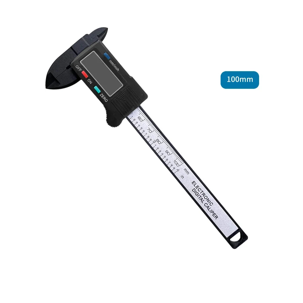 150mm/100mm Electronic Digital Caliper Carbon Fiber Vernier Micrometer Measuring Tool"