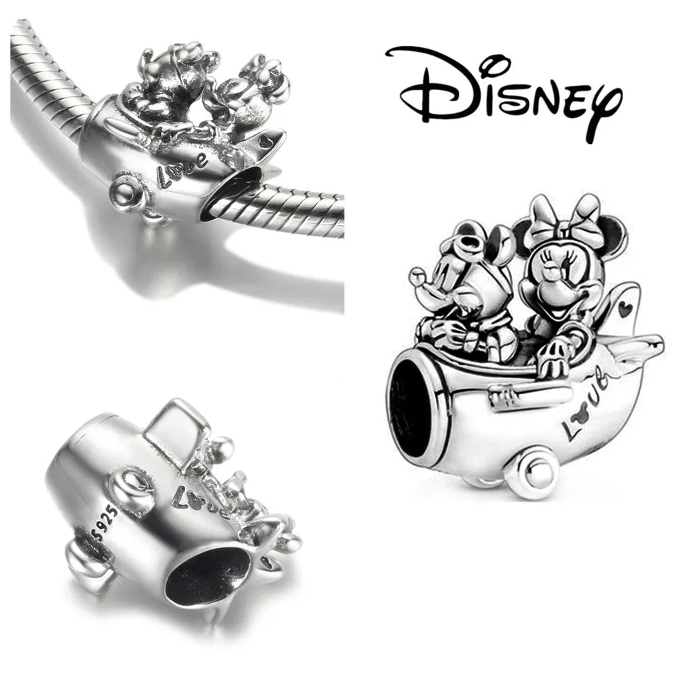 Disney Stitch Minnie Winnie Charm Dangle Beads Fit Pandora Bracelet