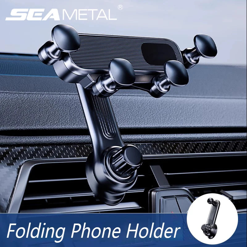 Gravity Car Phone Holder 360° Air Vent Mount for 4.7–7'' Smartphones