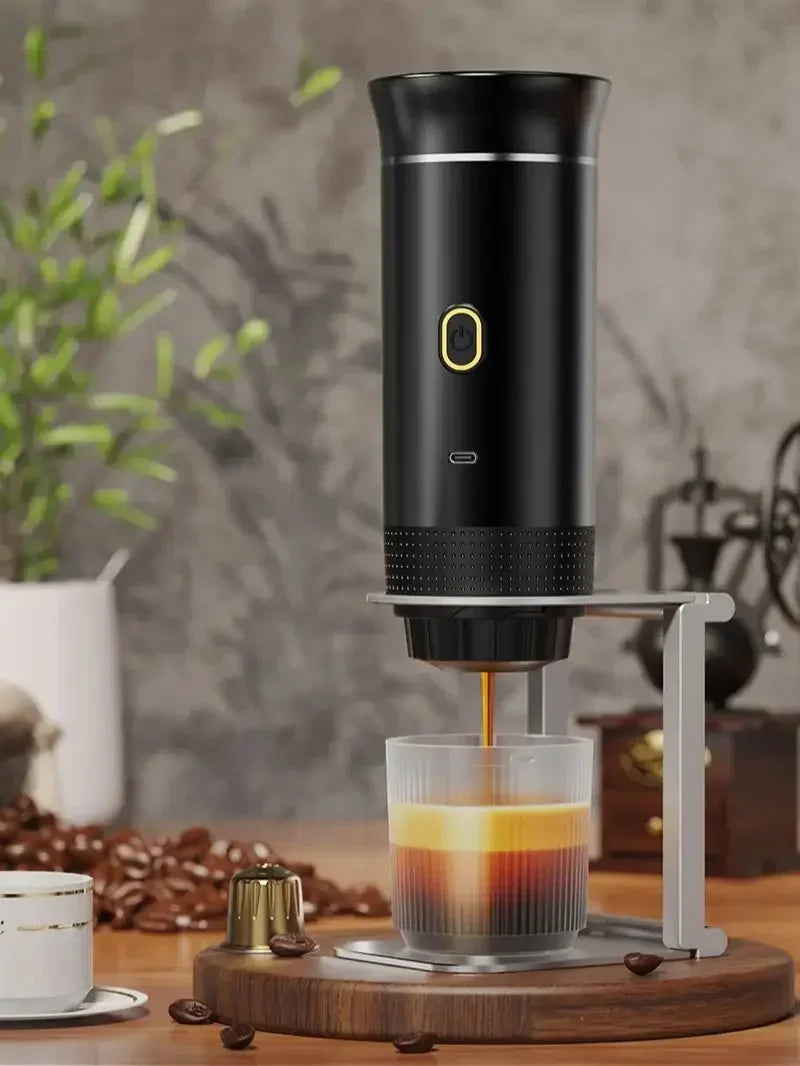 3-in-1 Capsule Powder Wireless Electric Portable Espresso Coffee Machine Maker Travel Coffee Maker