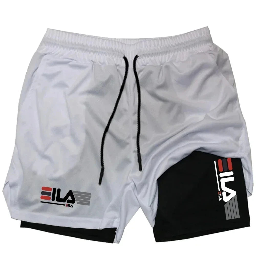 Men’s 2-in-1 Sports Shorts – Quick Dry, Breathable Summer Gym Running Shorts M-3XL