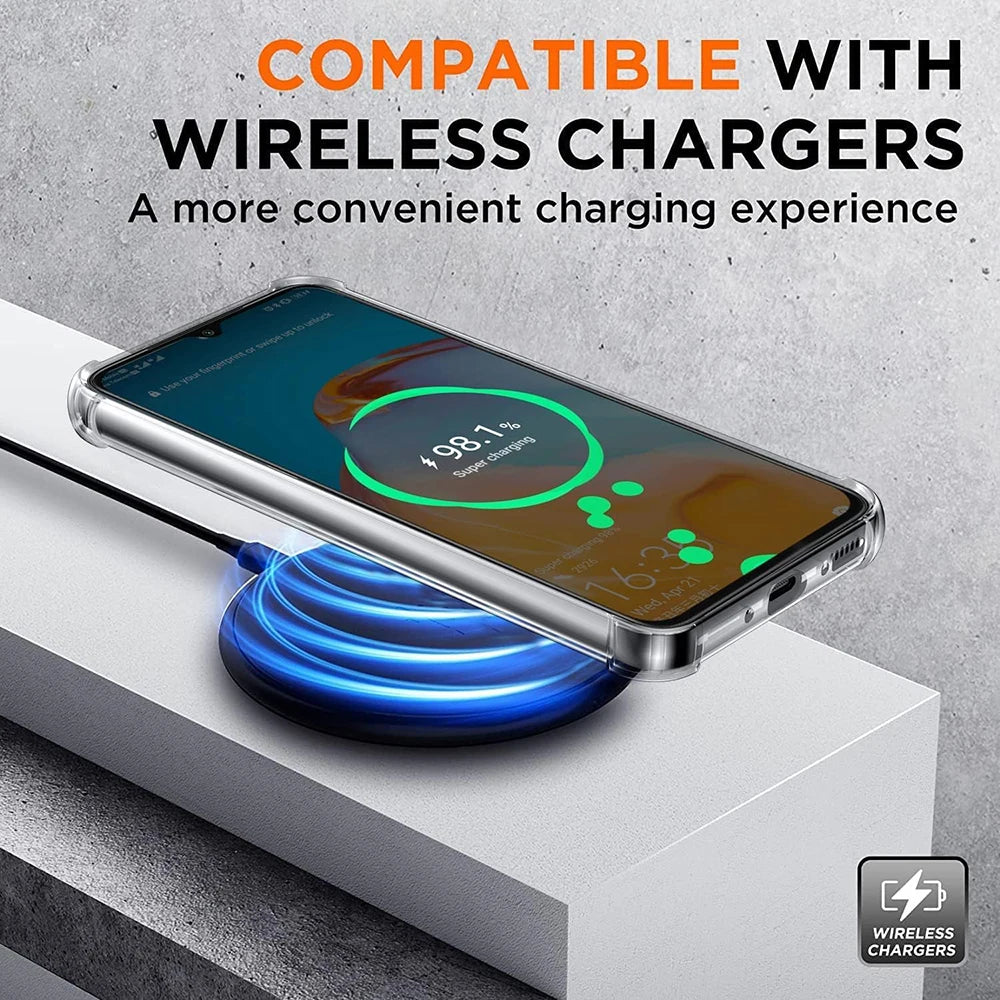 Transparent Silicone Shockproof Case For Samsung Galaxy S25 S24 S23 FE Plus Ultra A55 A35 A25 A15 A54 A34 A24 A14 Clear Bumper