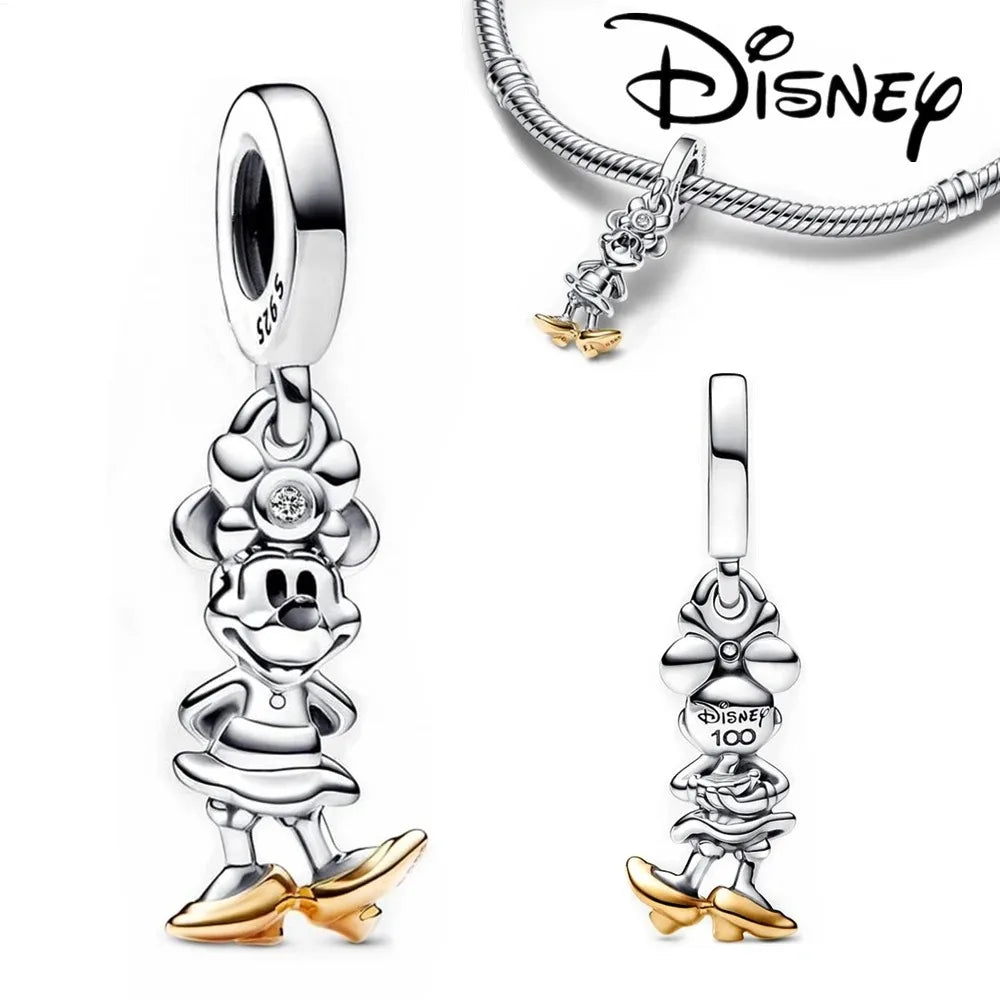 Disney Stitch Minnie Winnie Charm Dangle Beads Fit Pandora Bracelet