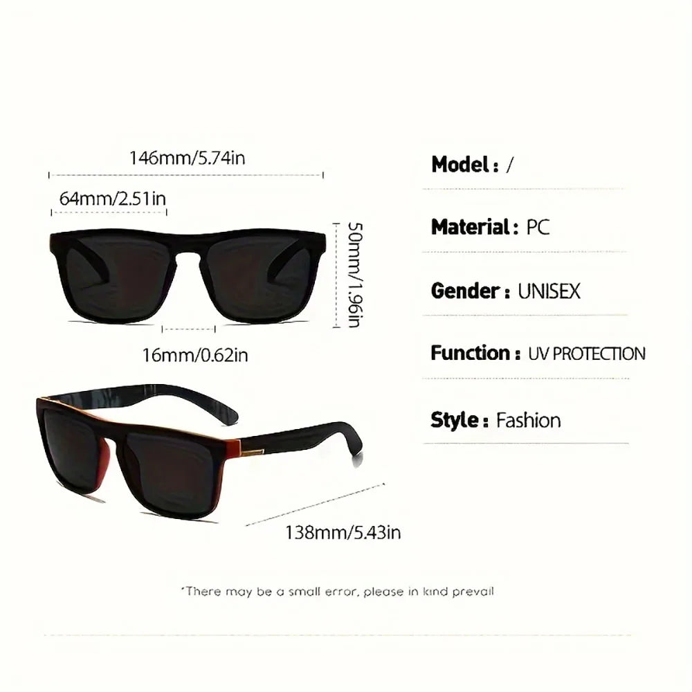 2PCS Polarized UV Sunglasses – Anti-Glare Summer Shades for Travel & Driving