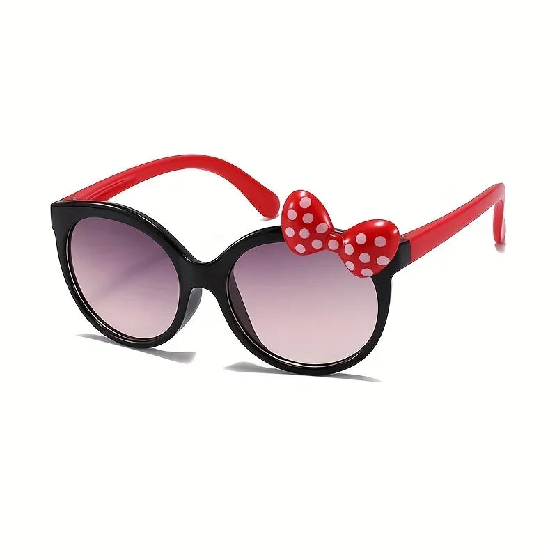 Kids Cartoon Bowknot Sunglasses UV400 Outdoor Shades for Girls