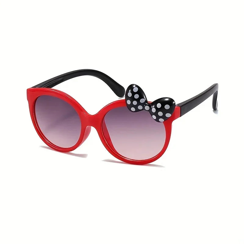 Kids Cartoon Bowknot Sunglasses UV400 Outdoor Shades for Girls