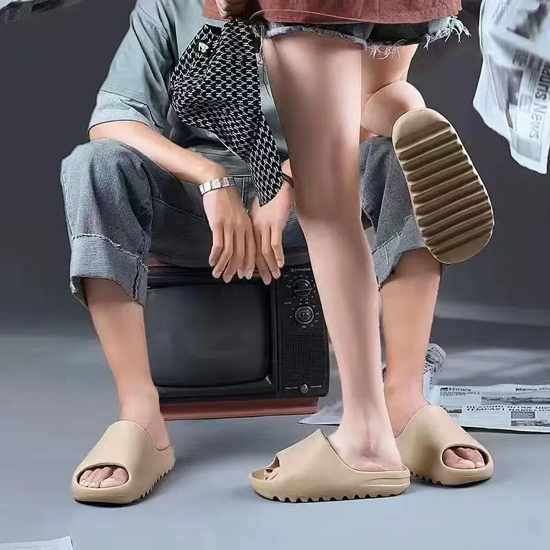 Coconut Cloud Slippers Thick Sole Non-Slip Soft Sandals for Summer Wear