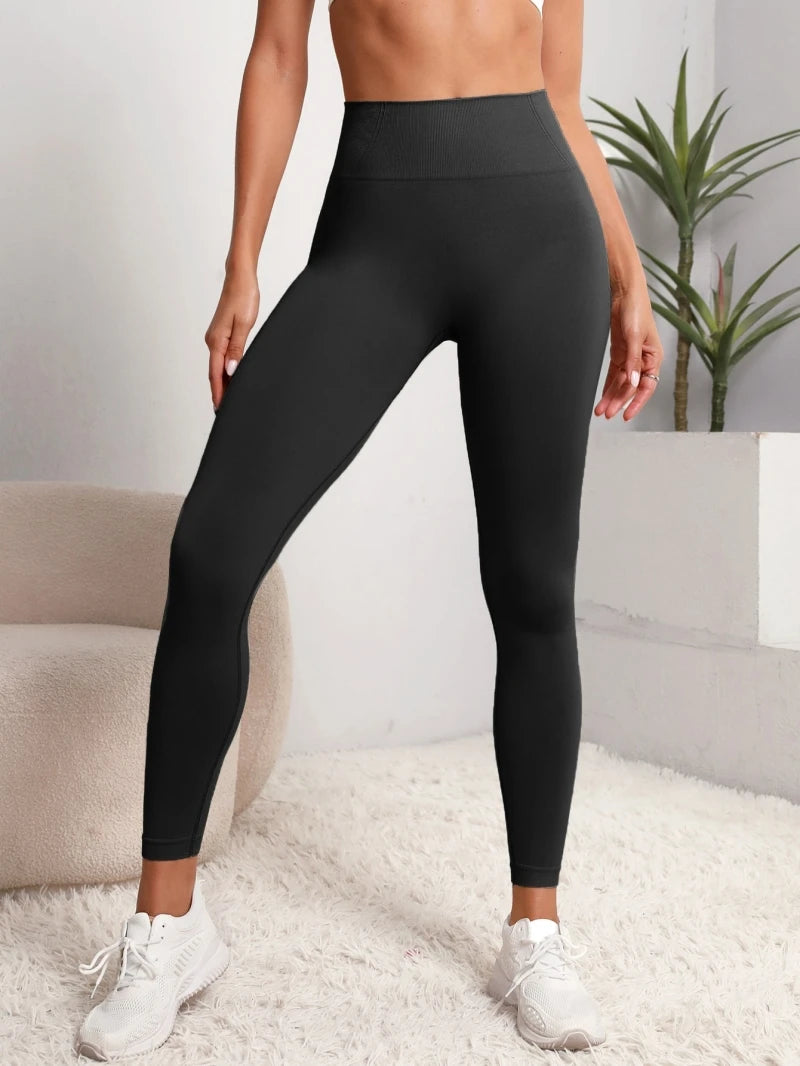 Women's Seamless Push-Up Leggings – High Waist Gym & Yoga Fitness Pants