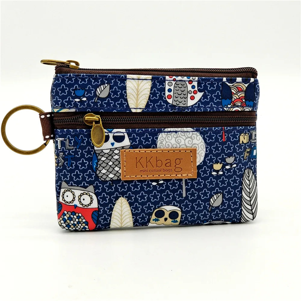 Cute Animal Zipper Wallet Small Coin Purse & Card Holder for Students & Women
