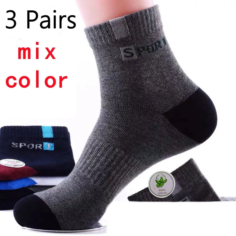 10 Pairs Men's Bamboo Socks Breathable Cotton Winter Business