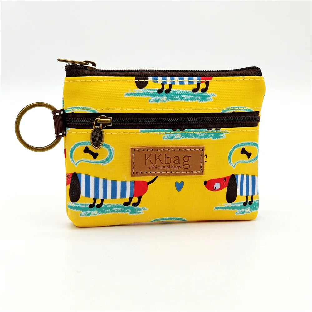 Cute Animal Zipper Wallet Small Coin Purse & Card Holder for Students & Women