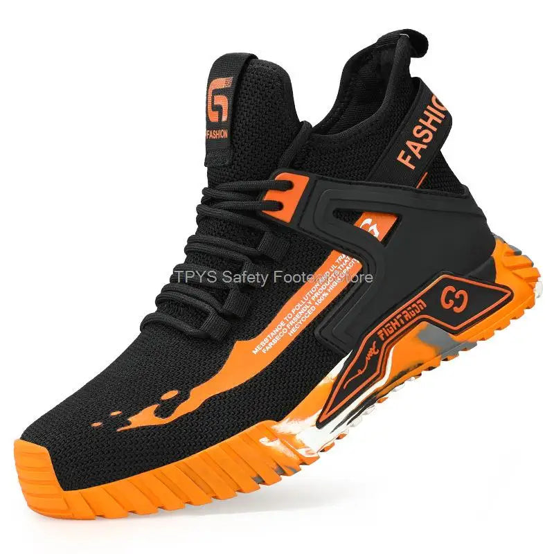 High Top Steel Toe Safety Shoes – Anti-Puncture Work Boots for Men & Women