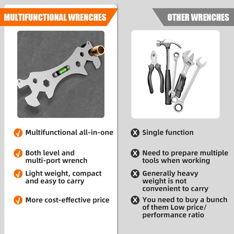 Universal Bend Angle Wrench – Shower Faucet Tool for Bathroom Repair