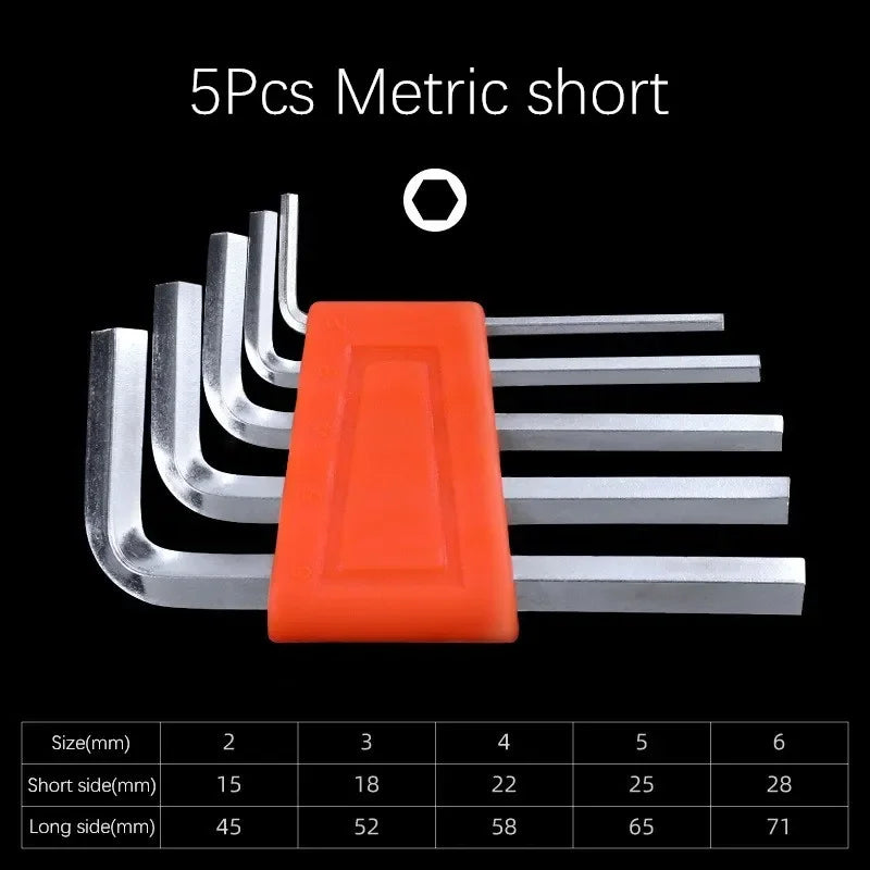 5/8/11PCS Allen Key Set – Metric & Inch L-Wrench Tools for Home & Auto