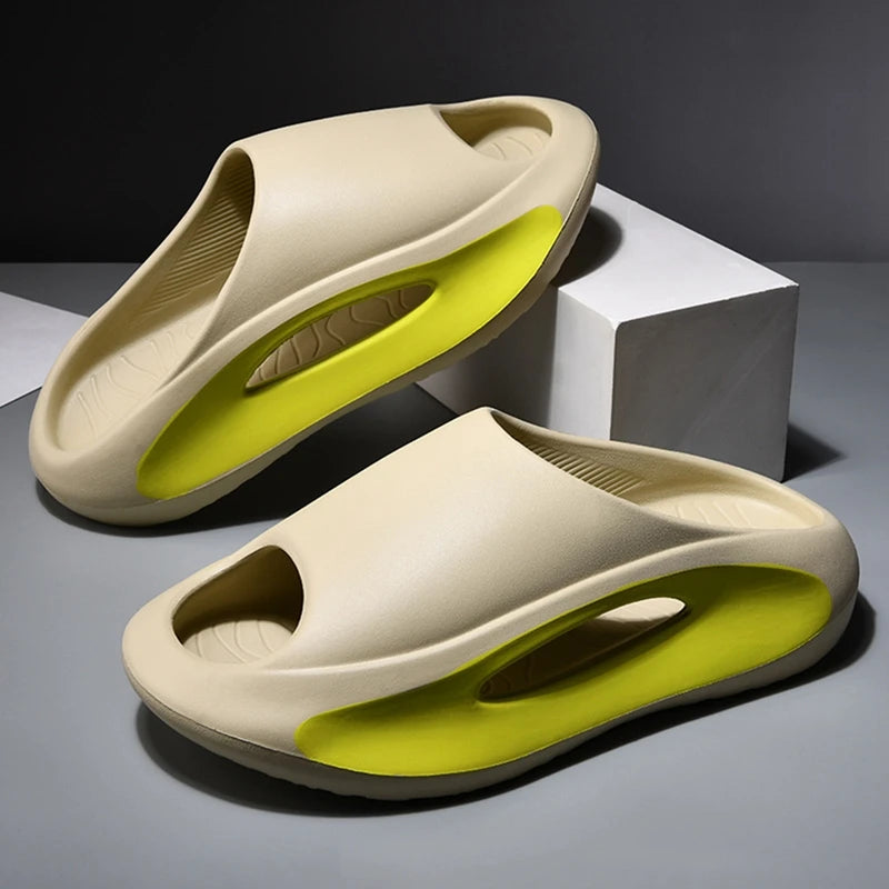 Unisex Thick Sole EVA Slides Soft Indoor Outdoor Slippers & Beach Shoes