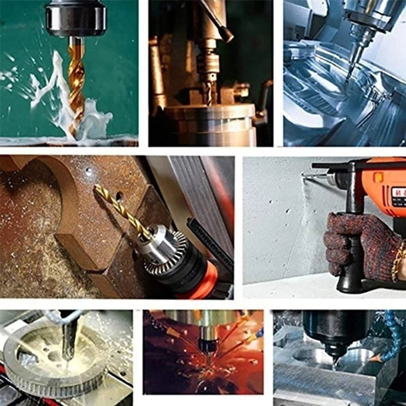Titanium Coated Drill 100/50Pcs Bits HSS High Speed Steel Set Tool Quality Power Tools 1/1.5/2/2.5/3mm