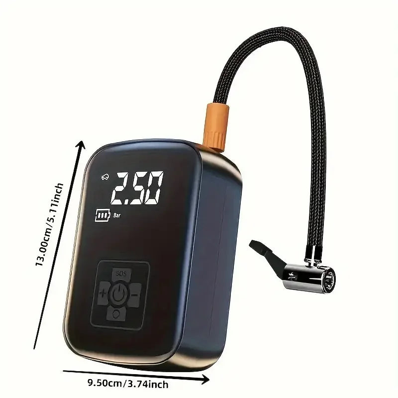 Wireless Car Air Compressor Electric Tire Inflator Pump for Auto & Bike