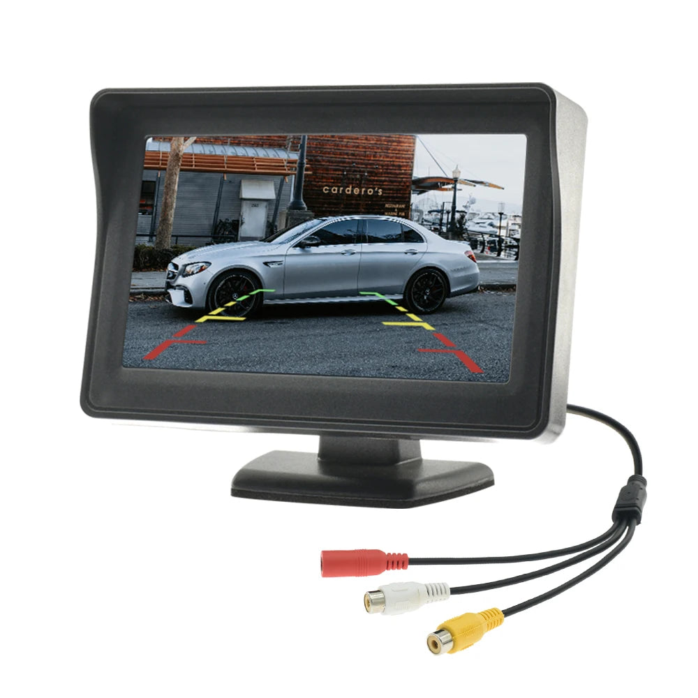 4.3'' Car Monitor Screen HD Display for Reversing Camera Easy Install