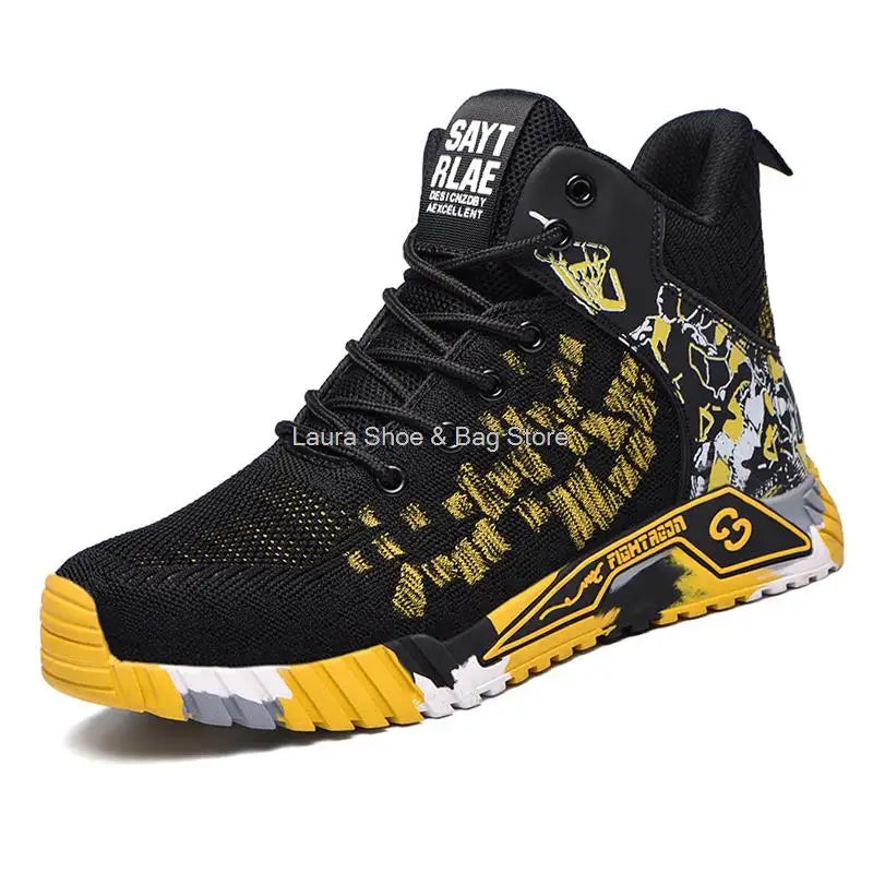 High Top Steel Toe Safety Work Shoes – Breathable Anti-Smash Boots