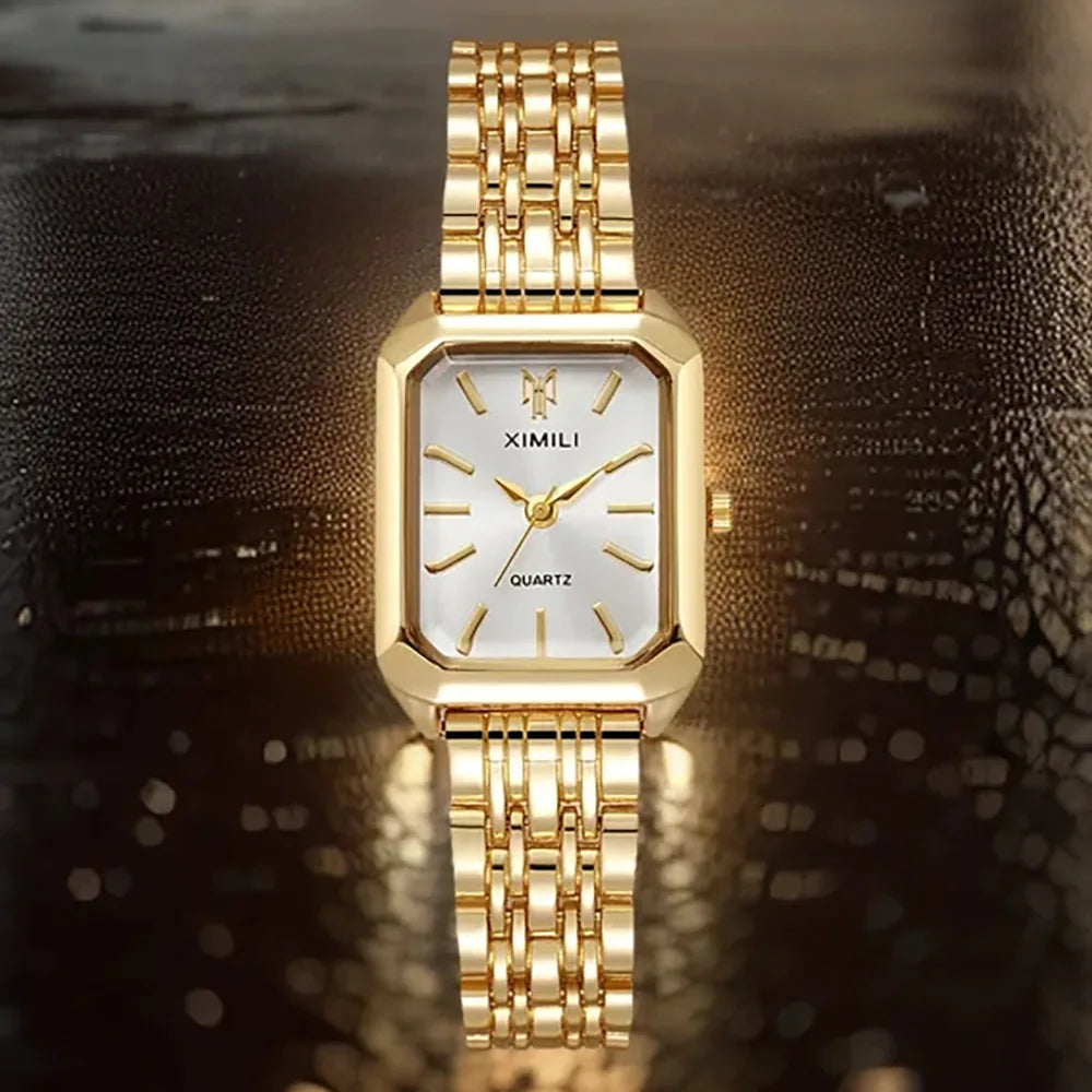 women's Luxury Stainless Steel Quartz Watch Fashion Business Wristwatch