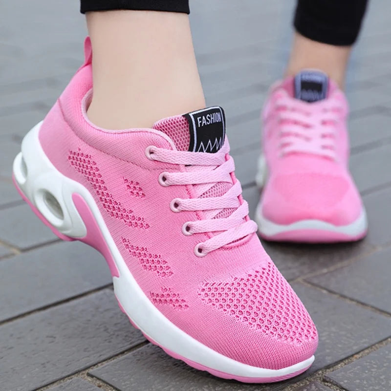 Women's Lightweight Mesh Sneakers – Breathable Casual Walking Shoes