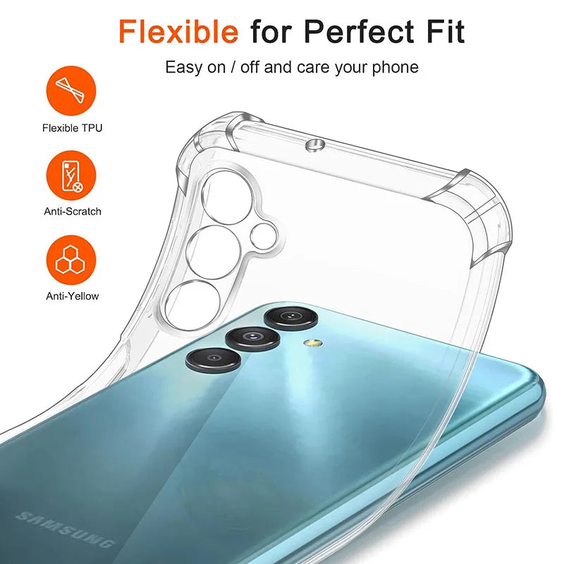Shockproof Clear Silicone Case for Samsung Galaxy Ultra Plus 5G Thin Cover