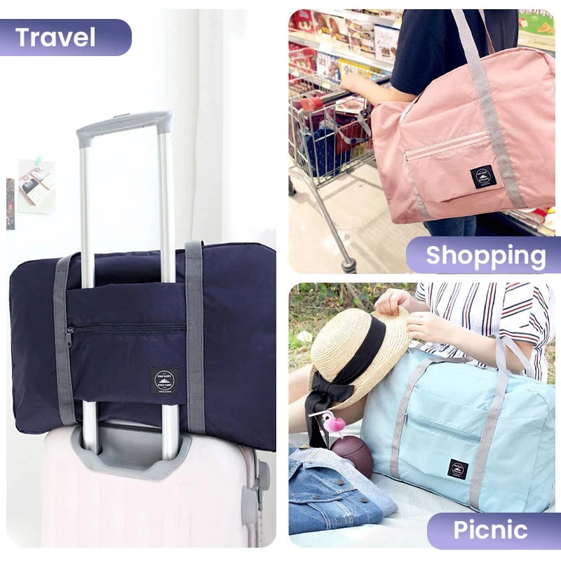 Large Capacity Travel Duffel Bag Carry-On Weekend Bag for Men & Women