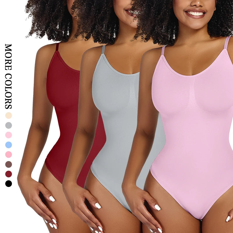 Women's Smoothing Bodysuit Shapewear – Thong Full Body Slimmer Faja