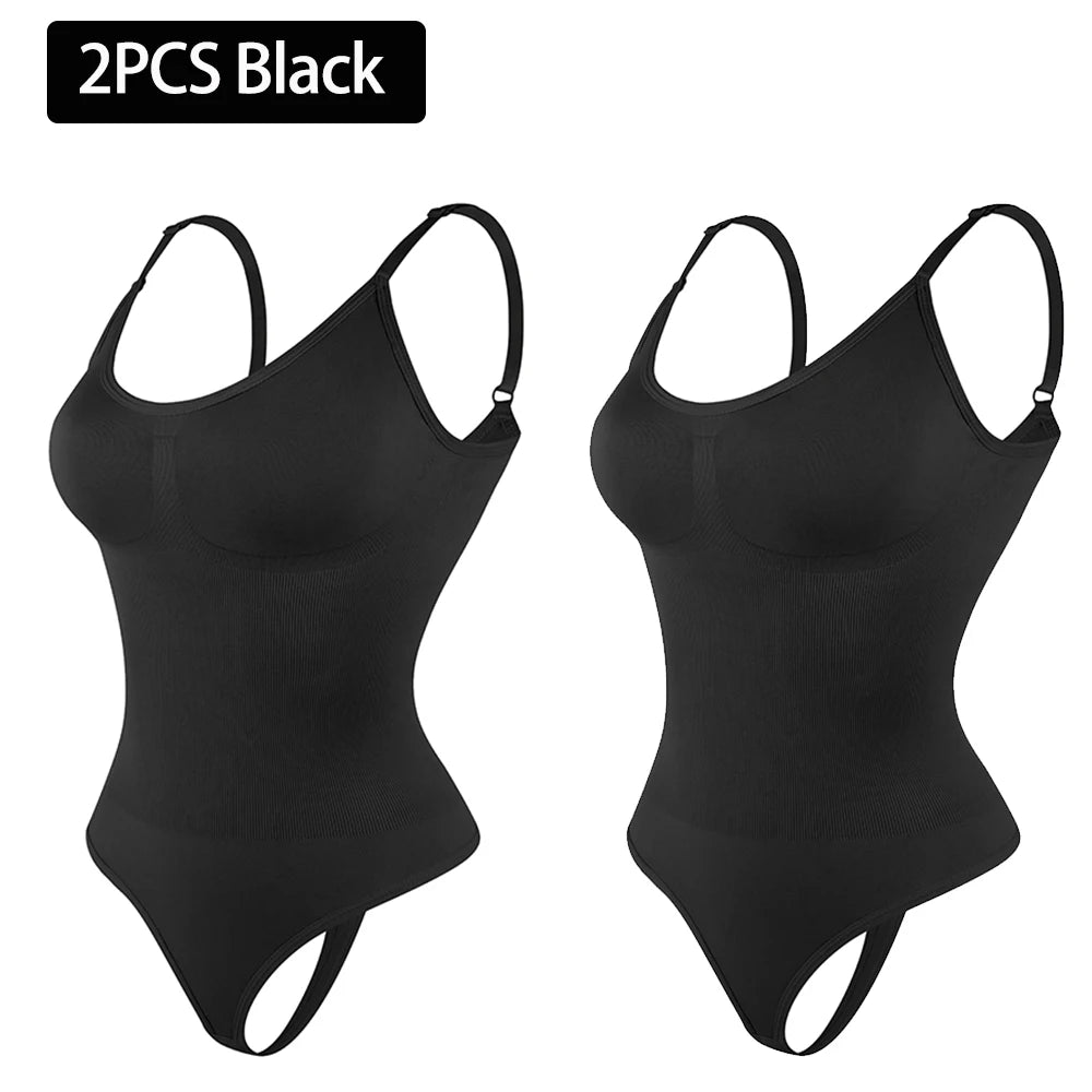 Women's Smoothing Bodysuit Shapewear – Thong Full Body Slimmer Faja