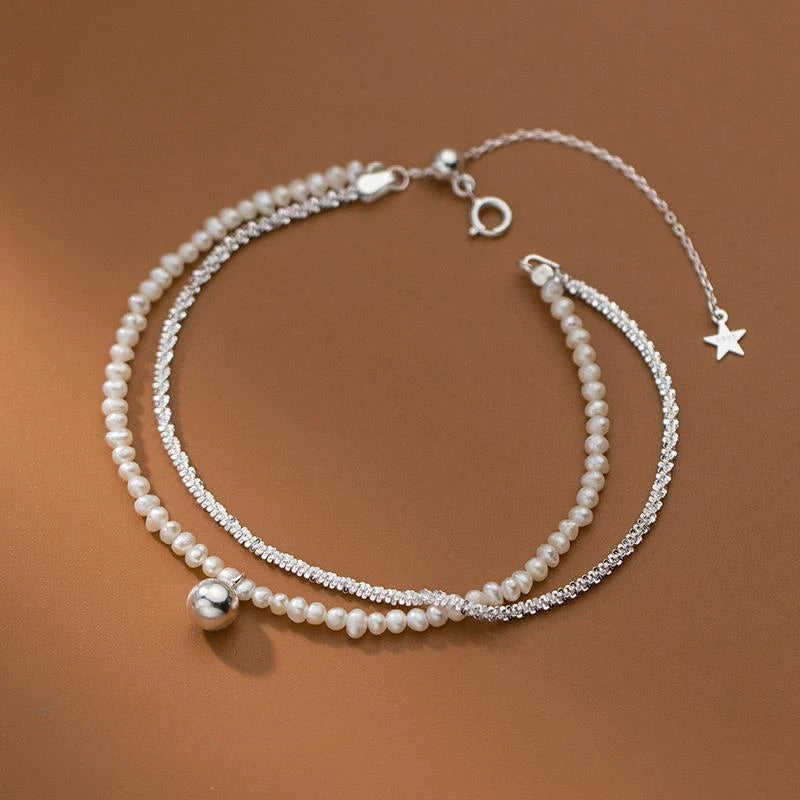 925 Sterling Silver Heart Zircon Chain Bracelet for Women Wedding Gift