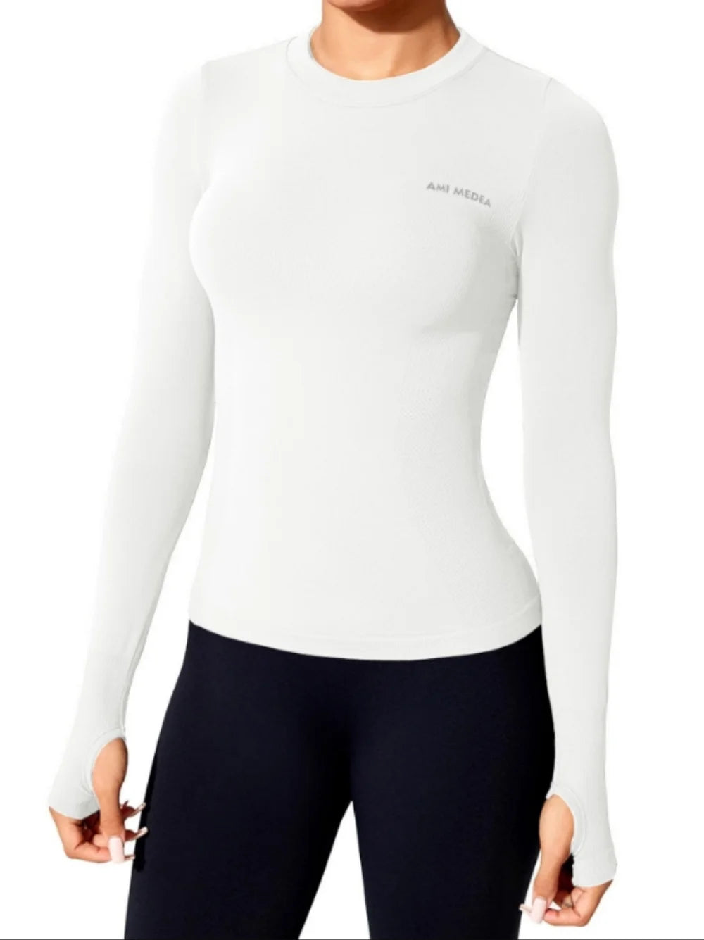 Women's Long Sleeve Yoga Shirt Sports Top Gym Running Fitness Workout Tee