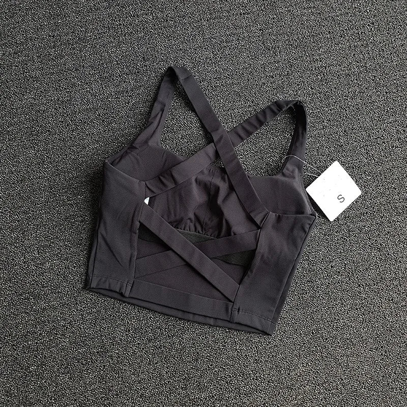 Women's Push Up Sports Bra – Breathable Fitness Yoga Gym Bralette Top