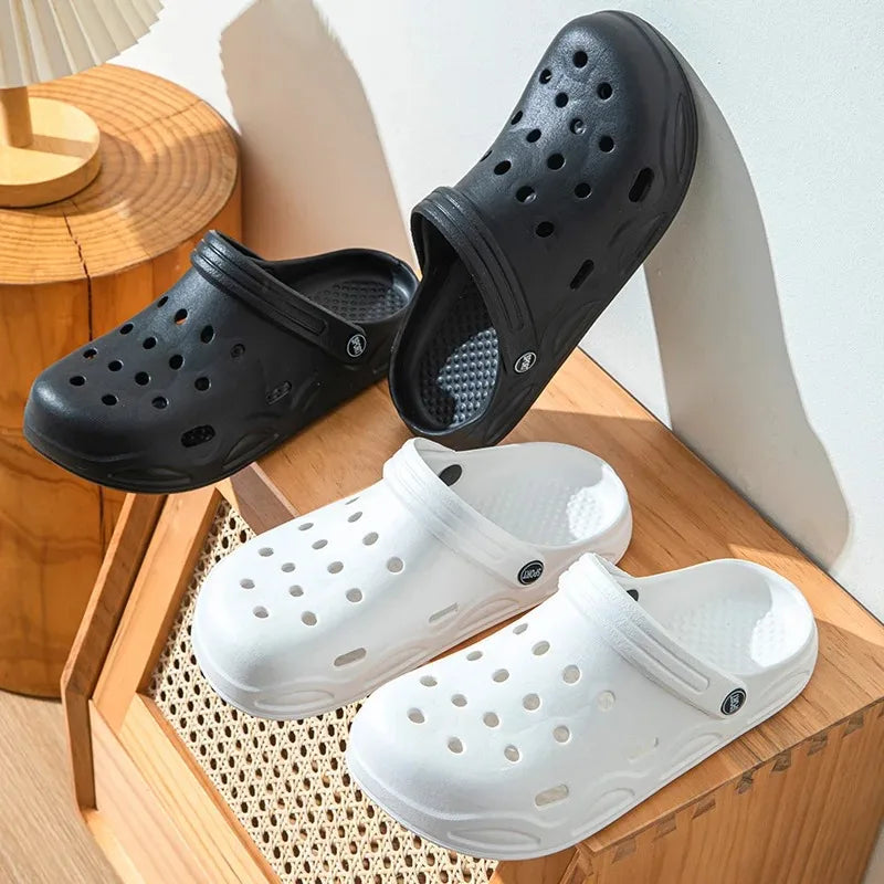 Summer Closed Toe Sandals – Hollow Out Non-Slip Garden Shoes
