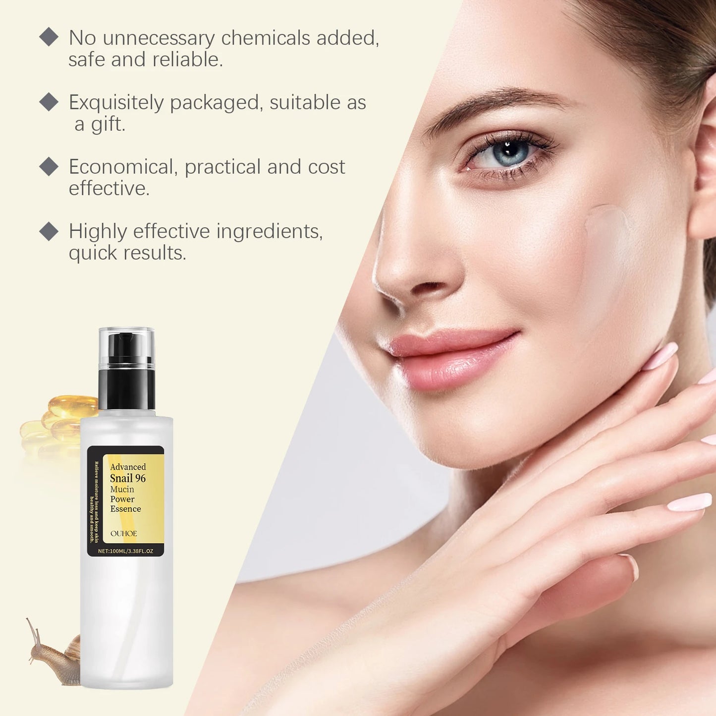 Advanced Mucin Power Essence – Anti-Ageing, Lifting & Brightening Serum