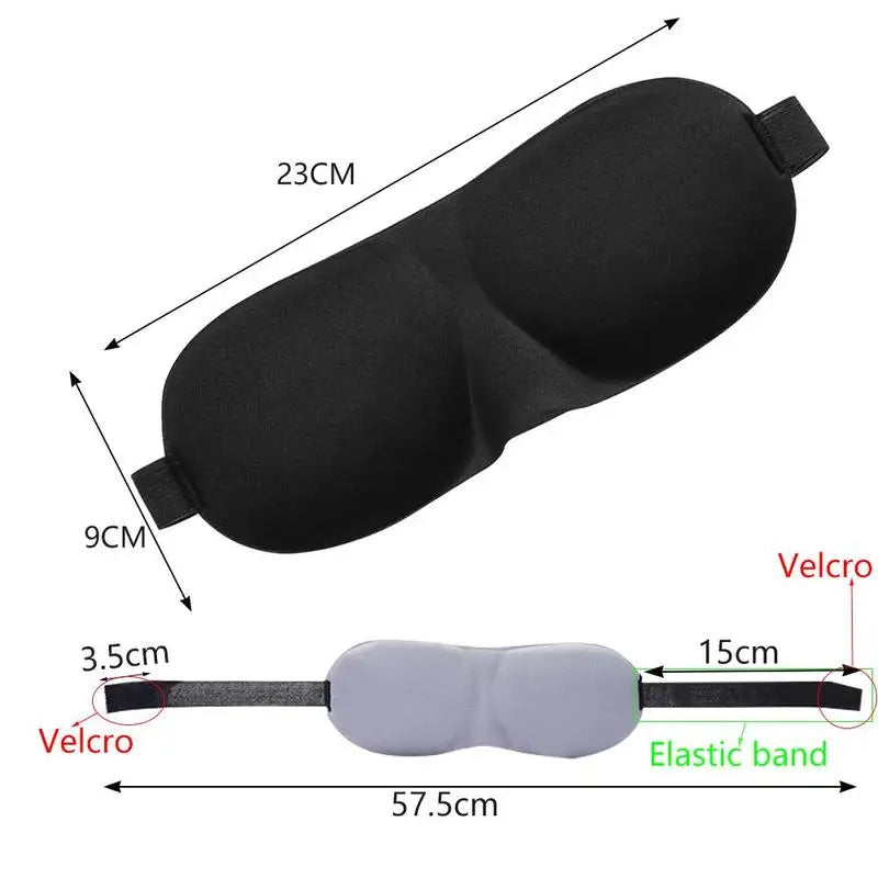 3D Sleep Mask Light Blocking Eye Shade for Travel, Nap & Relaxation