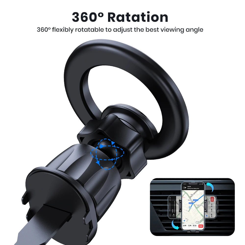 MagSafe Magnetic Car Phone Holder Air Vent Mount 360° for iPhone