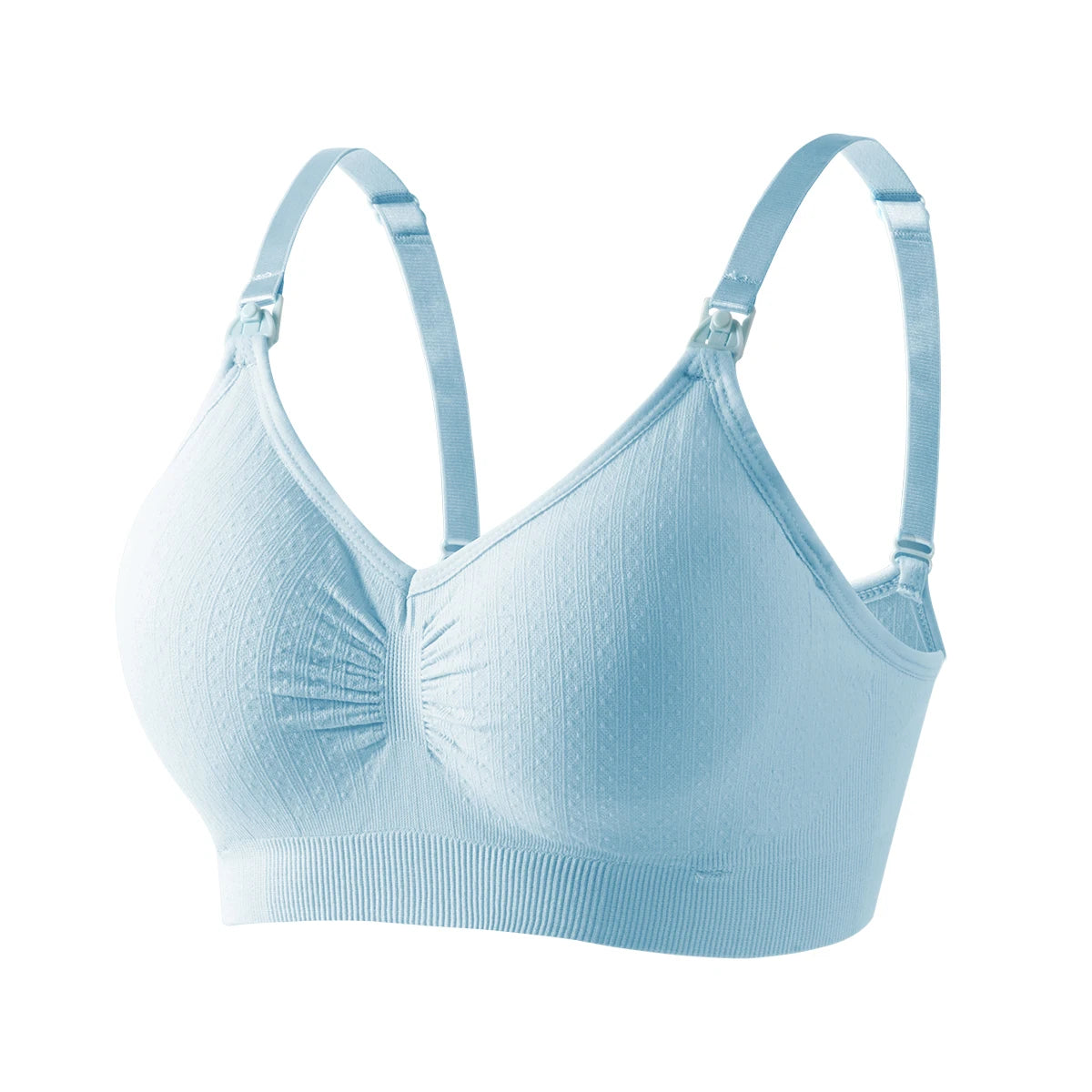 Seamless Nursing Bra – Front Buckle Maternity Push-Up Bra for Breastfeeding