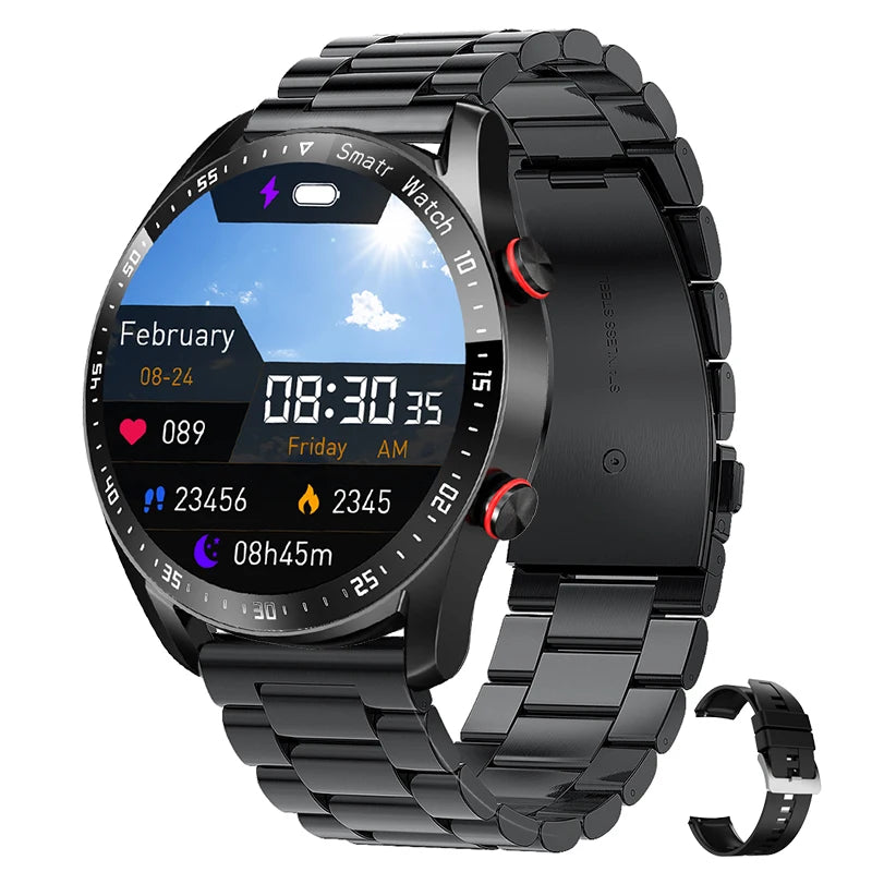 Men's Smart Watch 1.5 Inch Full Touch Screen, Bluetooth Call, Fitness & Sports Smartwatch for Android & iOS