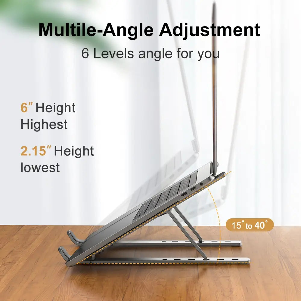 Portable Aluminum Laptop Stand Foldable Notebook Holder for MacBook PC