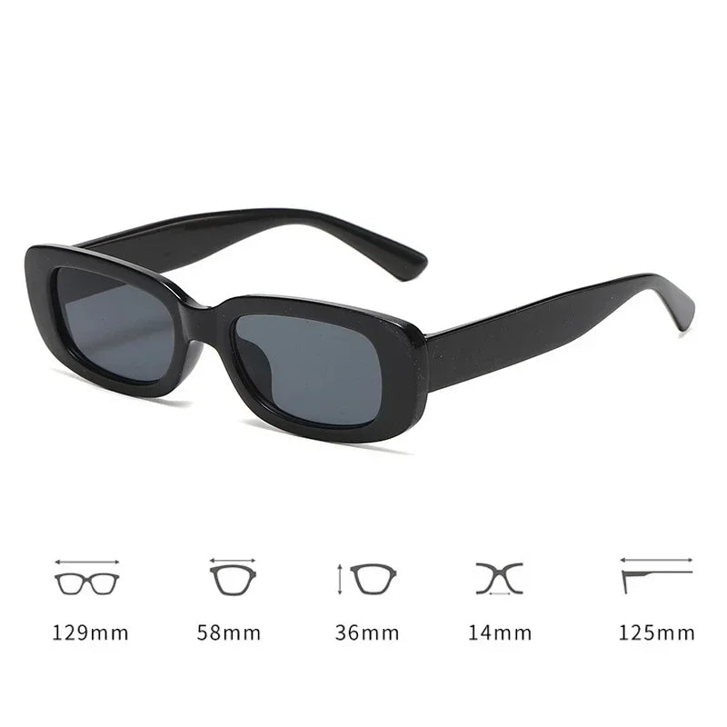 Kids Vintage Frosted Rectangle Sunglasses –UV400 Shades for Boys & Girls