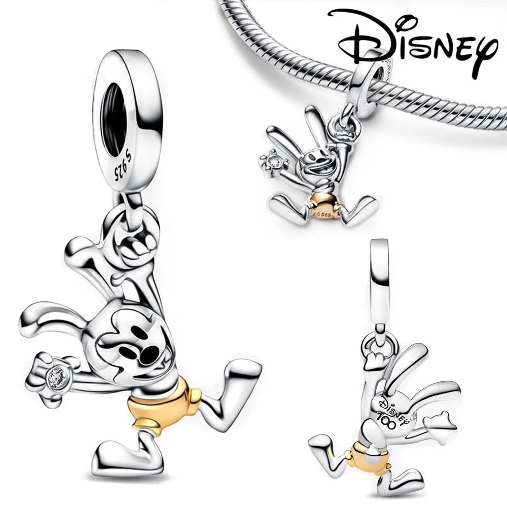 Disney Stitch Minnie Winnie Charm Dangle Beads Fit Pandora Bracelet