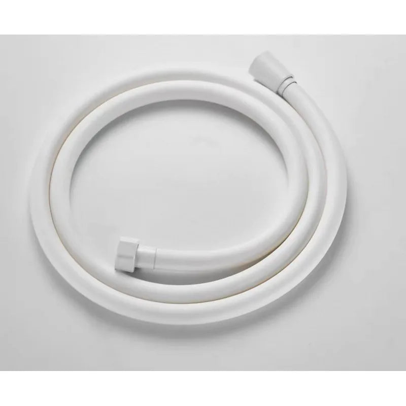 High-Pressure PVC Shower Hose – Silver/Black Flexible Anti-Winding 1/2'' Fit