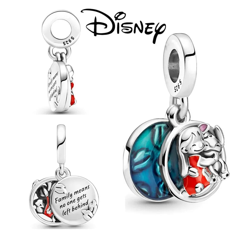 Disney Stitch Minnie Winnie Charm Dangle Beads Fit Pandora Bracelet