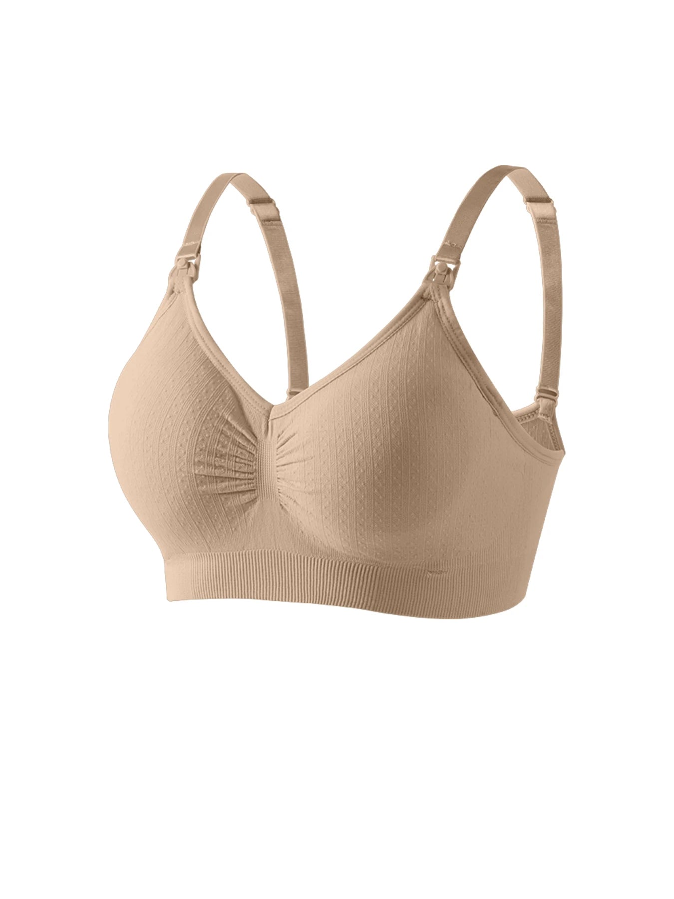 Seamless Nursing Bra – Front Buckle Maternity Push-Up Bra for Breastfeeding