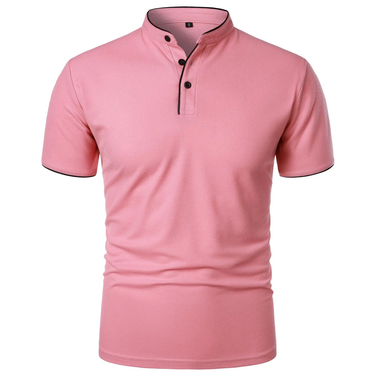 Men's Summer Polo Shirt Short Sleeve, Solid Color, Casual, Trendy, Breathable, Loose Fit