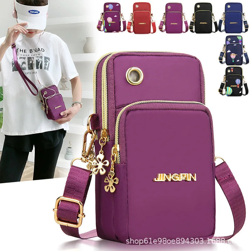 Women's Crossbody Mini Phone Bag Neck Hanging Pouch Coin Purse Holder