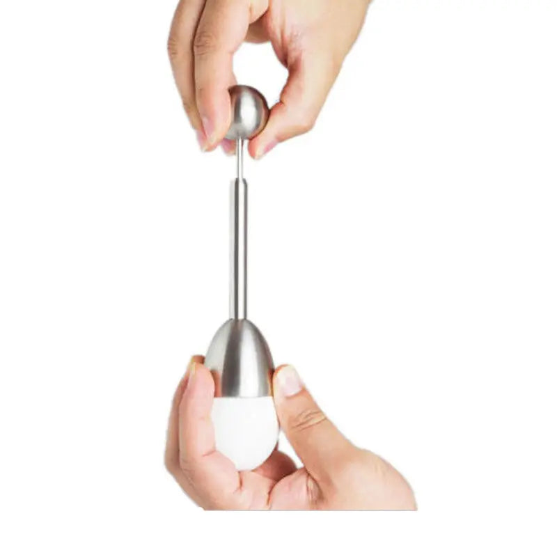 Stainless Steel Boiled Egg Topper Shell Cutter Opener Kitchen Gadget