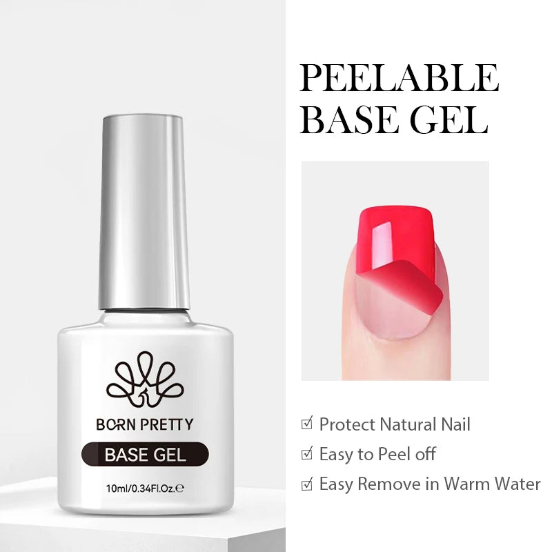10ml Top & Base Coat Gel Nail Polish Soak Off UV LED Long-Lasting Shine
