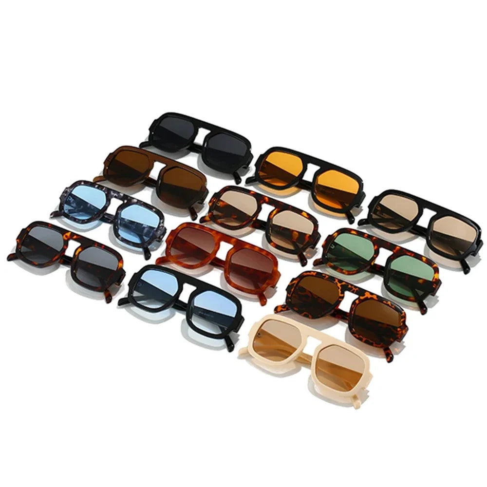 Retro Square Sunglasses – UV400 Gradient Shades for Men & Women